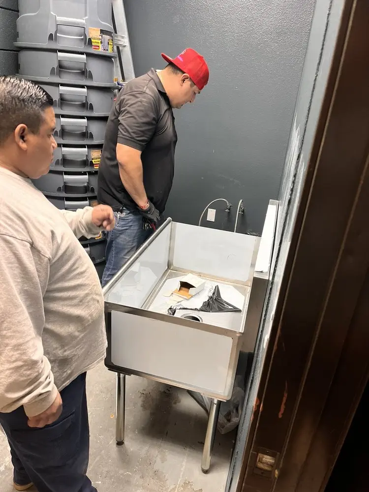 Commercial plumbing and sink installation in West Columbia
